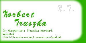 norbert truszka business card